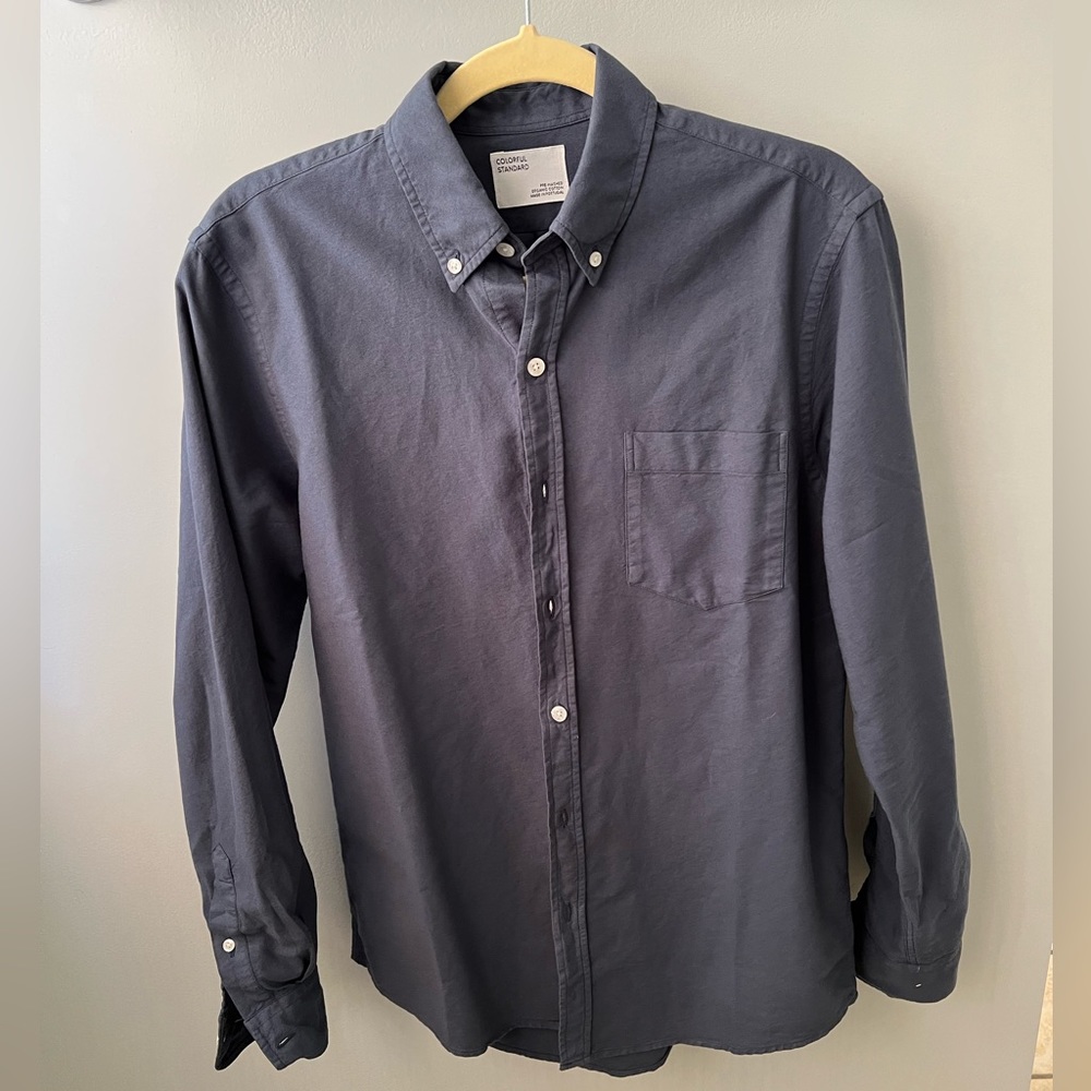 Colorful Standard Organic Cotton Button Down | Petrol Blue | Small